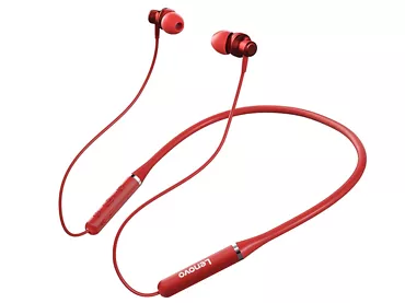 Słuchawki douszne bezprzewodowe Lenovo HE05 Czerwone Bluetooth 5.0