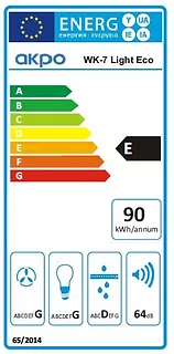 Okap WK-7 Light eco 60 biały