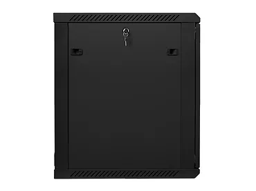 Szafa instalacyjna wisząca 19'' 15U 600X600mm czarna (drzwi      szklane)
