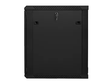 Szafa instalacyjna wisząca 19'' 15U 600X600mm czarna (drzwi      szklane)