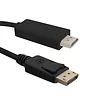 Qoltec Kabel DisplayPort v1.2 męski/ HDMI męski | 4Kx2K | 1m