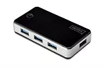 Digitus Hub USB 3.0 4-portowy SuperSpeed 5Gbps, czarny