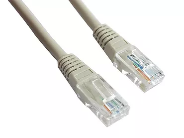 Patch cord kat.5e osłonka zalewana 30M szary