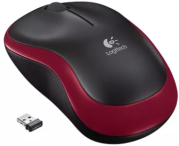 Mysz bezprzewodowa Logitech M185 Red (910-002240)