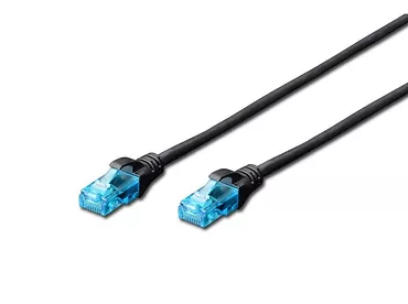 Digitus Patch cord RJ45/RJ45 U/UTP kat. 5e 2,0m AWG 26/7 PVC czarny