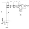 Uchwyt do monitora, VESA , 13-27', max. 8kg