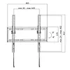 Uchwyt ścienny LCD/LED VESA 400x400, 32-55'