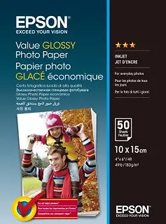 Epson Value Glossy Photo Paper 10x15   50 Kartek