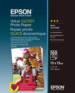 Epson Value Glossy Photo Paper 10x15  100 Kartek