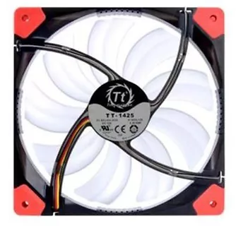 Thermaltake Wentylator Luna 14 LED Red (140mm, 1000 RPM) Retail/Box