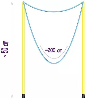 TUBAN Sznurek do wielkich baniek mydlanych 50cm