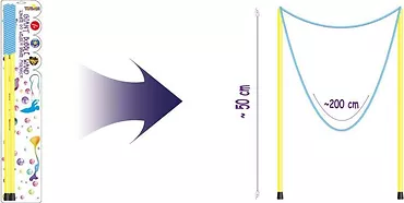 TUBAN Sznurek do wielkich baniek mydlanych 50cm