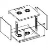 Sapphire Technology Szafa wisząca ECO 19cali 6U/450mm zmontowana, szara