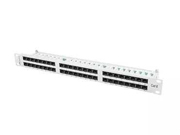 LANBERG Patch Panel 48 Port 1U Kat.6 szary