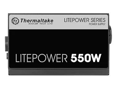 Thermaltake Litepower II Black 550W (Active PFC, 2xPEG, 120mm, Single Rail)