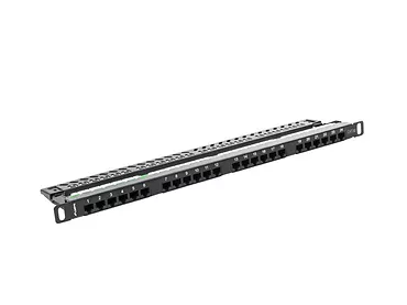 LANBERG Patch Panel 24 Port 0.5U Kat.5E czarny