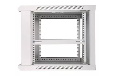 Holdit Szafka wisząca rack 9U 600x450 szara szklane drzwi