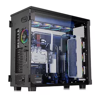 Thermaltake View 91 RGB Riing Tempered Glass XL-ATX Super Tower - Black