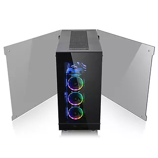 Thermaltake View 91 RGB Riing Tempered Glass XL-ATX Super Tower - Black