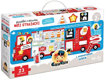 Czuczu Puzzle z dziurką Wóz strażacki