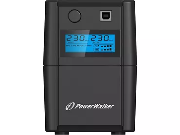 PowerWalker UPS LINE-INTERACTIVE 850VA, 4x IEC, RJ11 IN/OUT,    USB, LCD