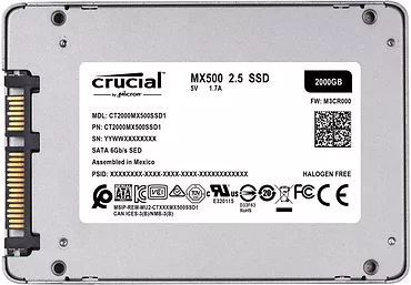 Crucial MX500 2TB Sata3 2.5'' 560/510 MB/s