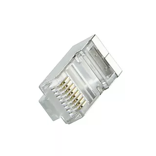 LogiLink Wtyki RJ45 CAT.6 z osłoną, 100szt., pomarańczowe