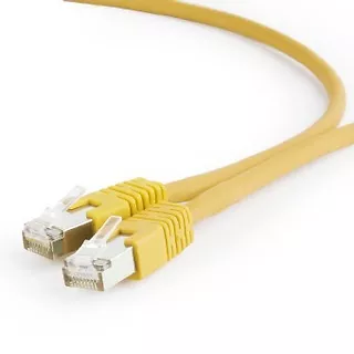 Gembird Patch cord Kat.6A S/FTP LSZHCU 0.5m żółty