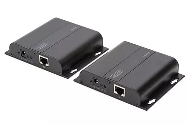 Digitus Przedłużacz/Extender HDMI do 120m po skrętce Cat.5e/6 UTP lub IP, 4K 30Hz UHD, z audio (zestaw)