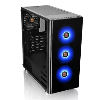 Thermaltake Obudowa V200 szkło hartowane RGB czarna