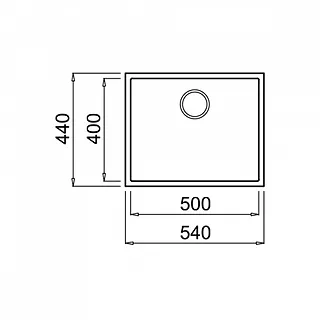 TEKA Zlew podwieszany SQUARE 50.40 TG czarny