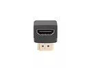 LANBERG Adapter HDMI(M) - HDMI(F) Kątowy 90 stopni dół Czarny