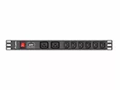 LANBERG Listwa zasilająca Rack PDU 19 cali 1U 16A 2X C19 6X IEC C13