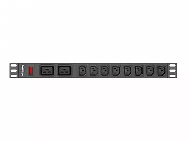 LANBERG Listwa zasilająca Rack PDU 19 cali 1U 16A 2X C19 8X IEC C13