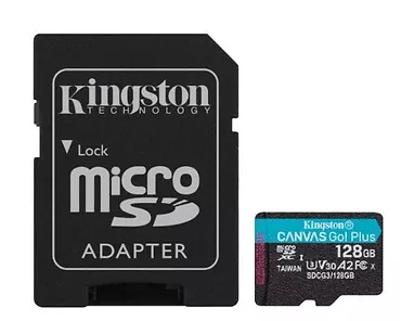 Kingston Karta microSD 128GB Canvas Go Plus 170/90MB/s Adapter