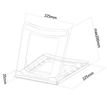 Stojak na laptopa NSLS075BLACK