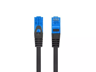 LANBERG Patchcord kat.6a S/FTP CCA 0.5m Czarny