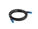 LANBERG Patchcord kat.6a S/FTP CCA 0.5m Czarny