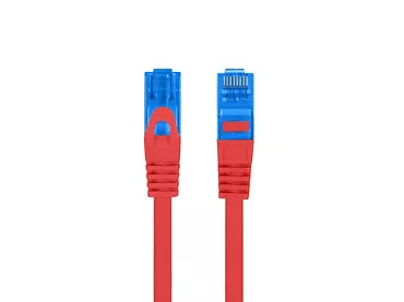 LANBERG Patchcord kat.6a S/FTP CCA 0.5m Czerwony