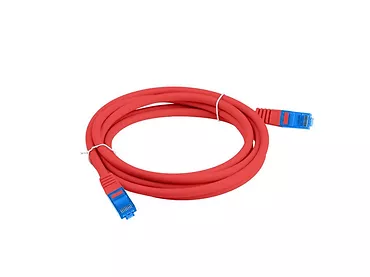 LANBERG Patchcord kat.6a S/FTP CCA 0.5m Czerwony