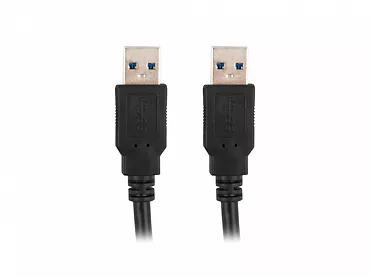 LANBERG Kabel USB-A M/M 3.0 1.8m Czarny