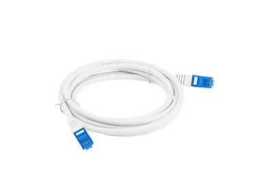 LANBERG Patchcord kat.6a S/FTP CCA 0.5m Biały