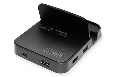 Digitus Stacja dokująca do smartfonów USB Typ C 7 portów, HDMI 4K 30Hz SD