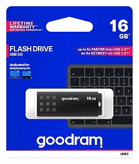 GOODRAM Pendrive UME3 16GB USB 3.0 Czarny