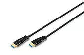 Digitus Kabel połączeniowy hybrydowy AOC HDMI 2.0 Premium HighSpeed 4K/60Hz UHD HDMI A/HDMI A M/M czarny 10m