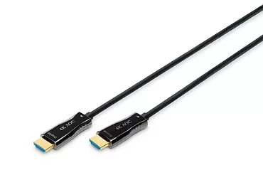 Digitus Kabel połączeniowy hybrydowy AOC HDMI 2.0 Premium HighSpeed 4K/60Hz UHD HDMI A/HDMI A M/M czarny 15m