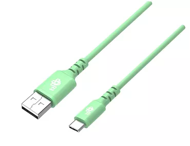 TB Kabel USB-USB C 1m silikonowy zielony