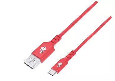 TB Kabel USB-USB C 1m silikonowy czerwony