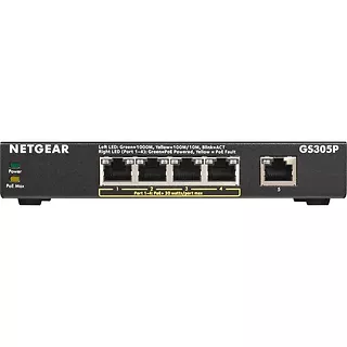 Netgear Przełącznik GS305P 5x1GE (4xPoE)