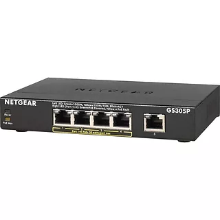 Netgear Przełącznik GS305P 5x1GE (4xPoE)